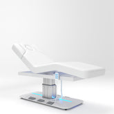 Electric 3-Motor Heated Massage Bed with LED Lighting and Heating